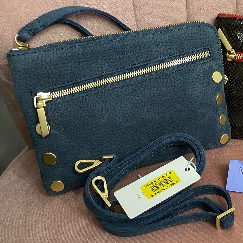 NWT hammitt nash blue suede